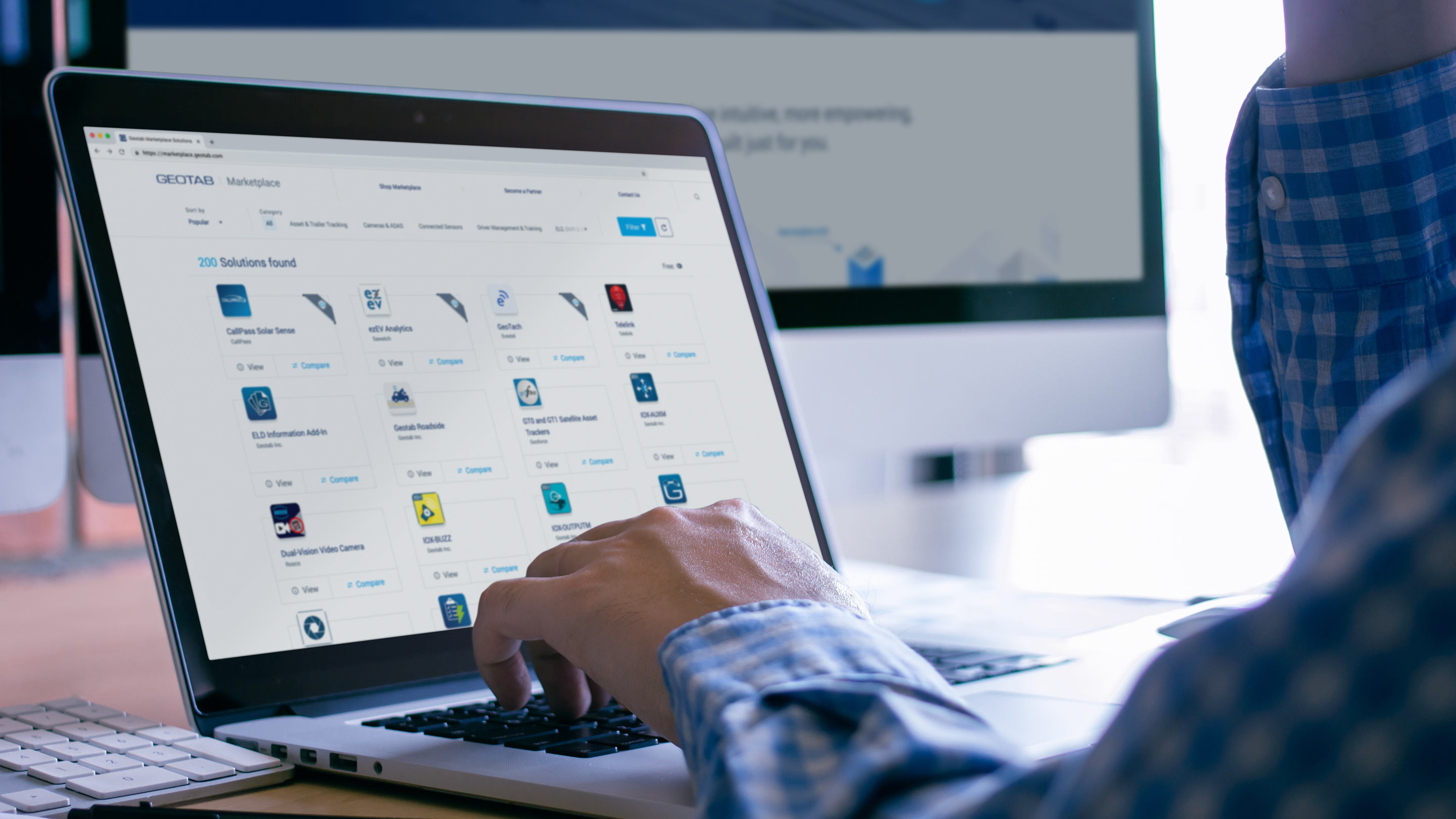 Captura GEOTAB Gestión de Flotas