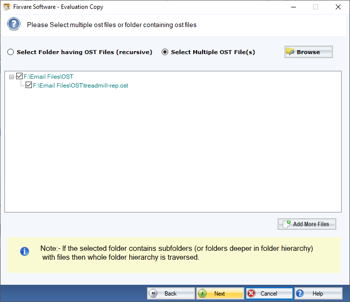 Captura FixVare OST to PST Converter
