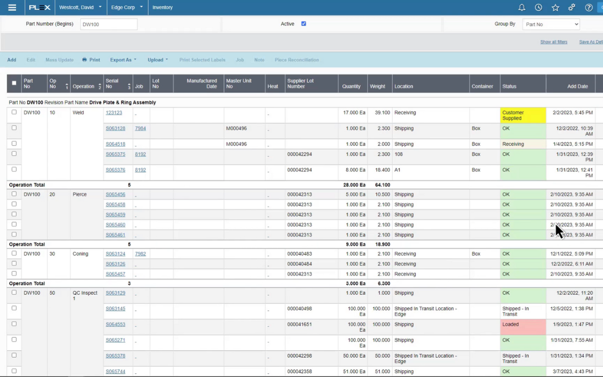 Captura Plex Manufacturing Cloud