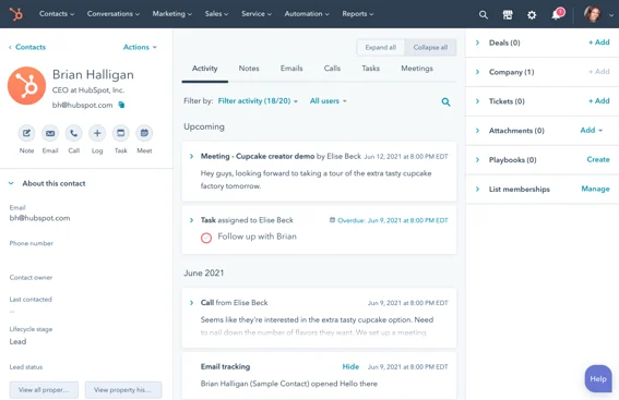 Captura HubSpot CRM