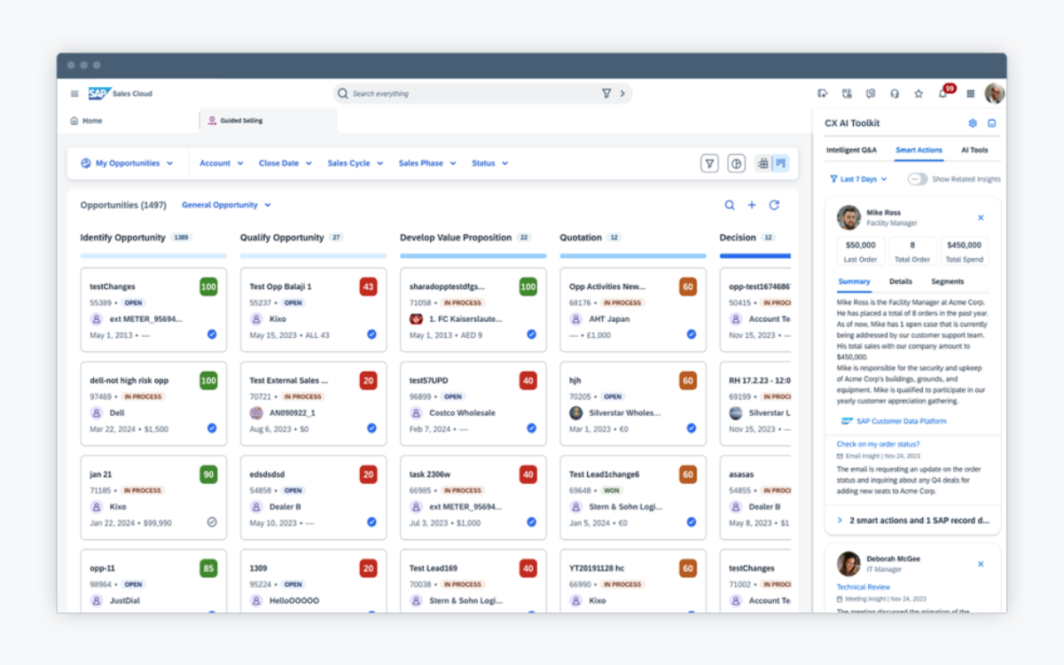 Captura SAP CRM