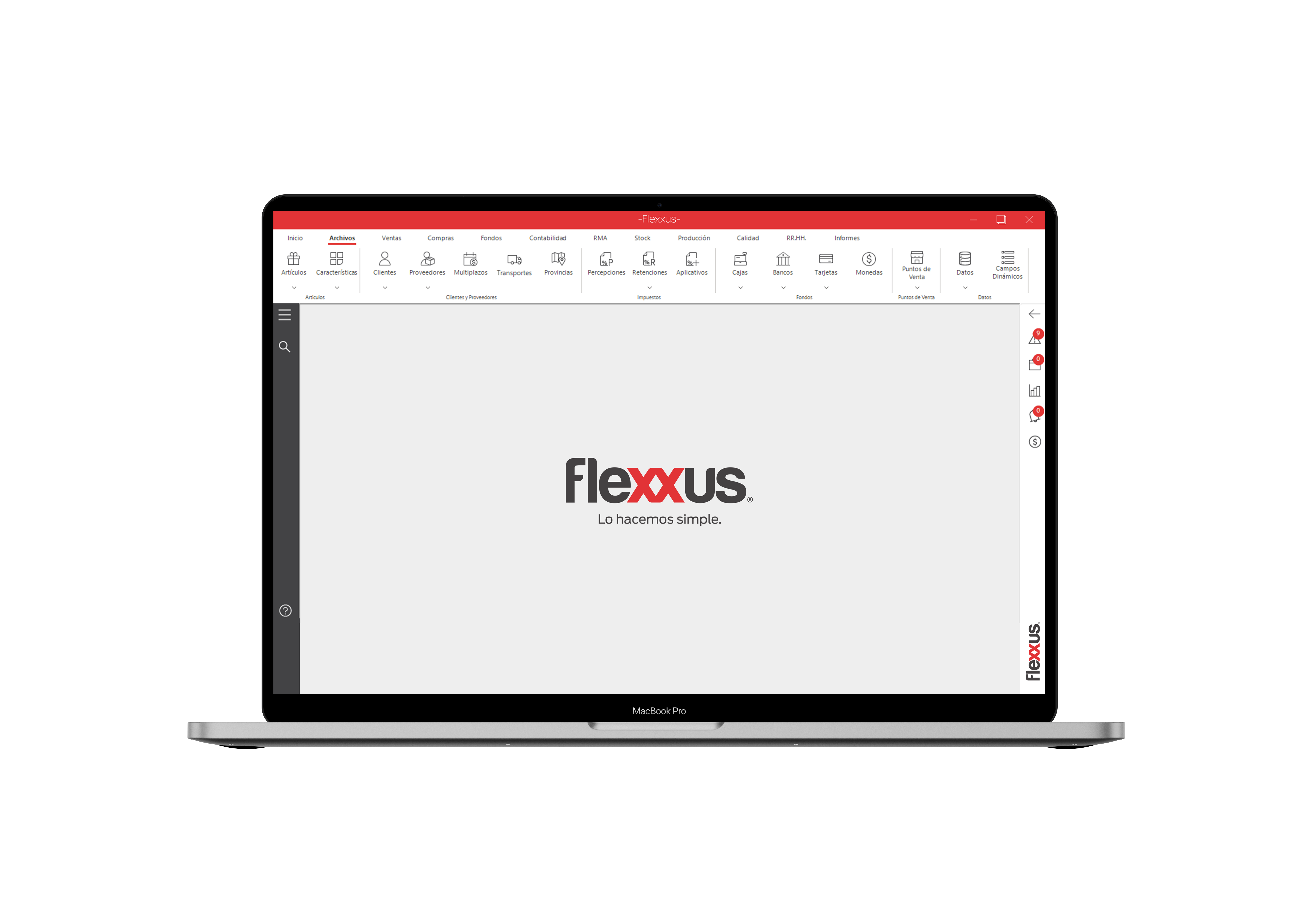 Captura Flexxus ERP