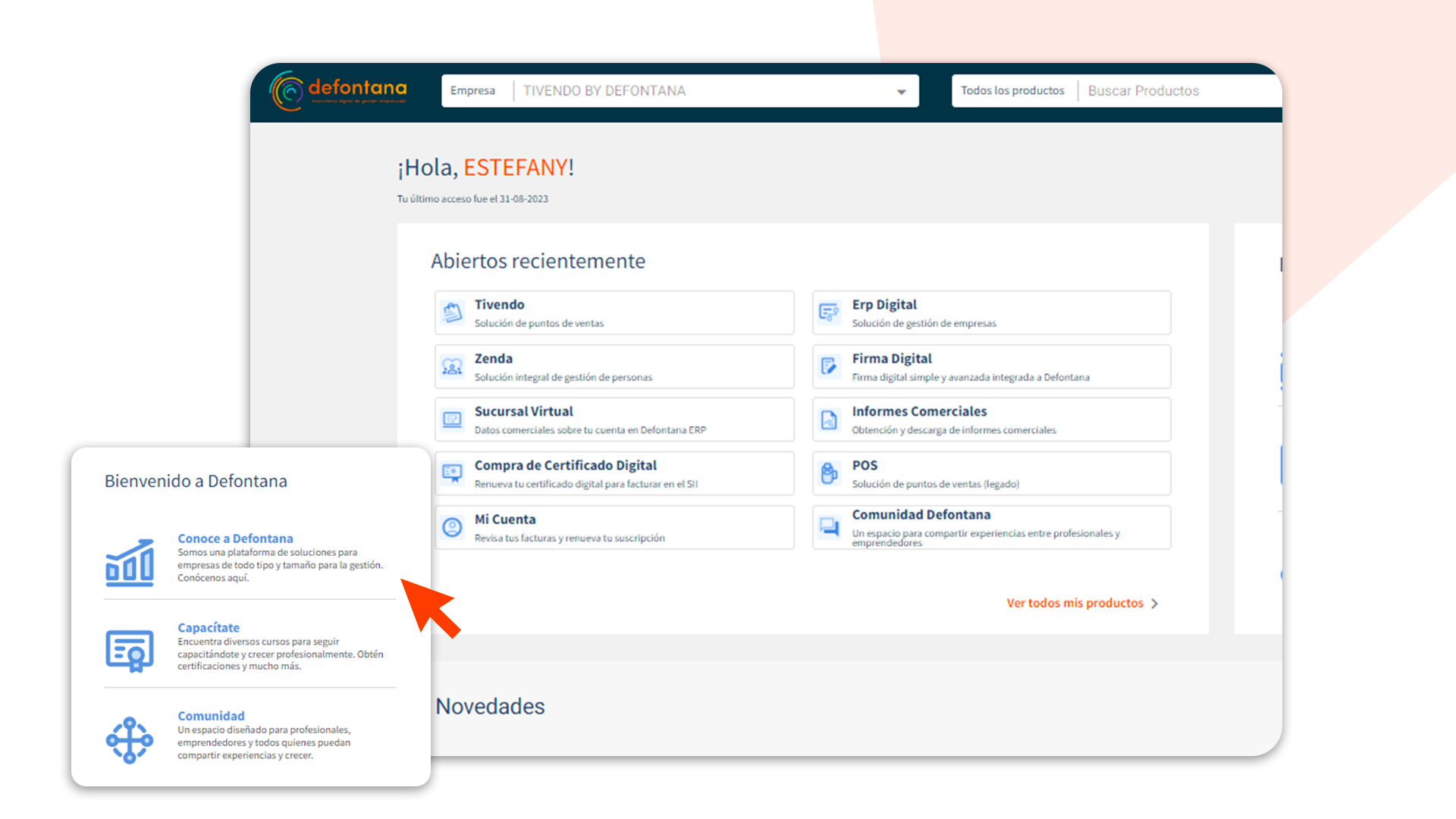 Captura Defontana ERP Colombia