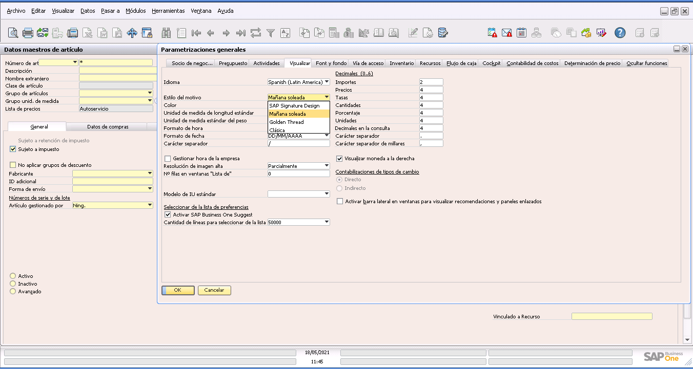 Captura SAP Business One