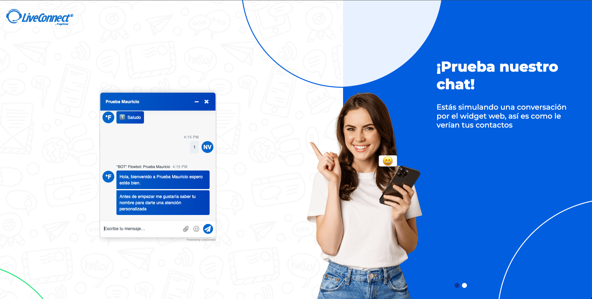 Captura LiveConnect Chat