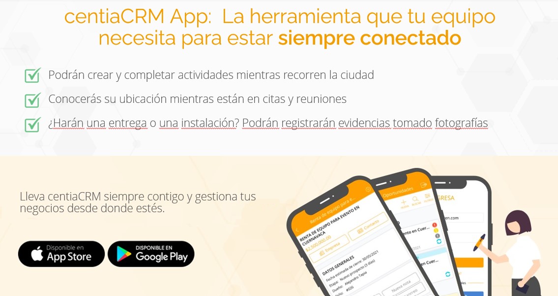 Captura centiaCRM