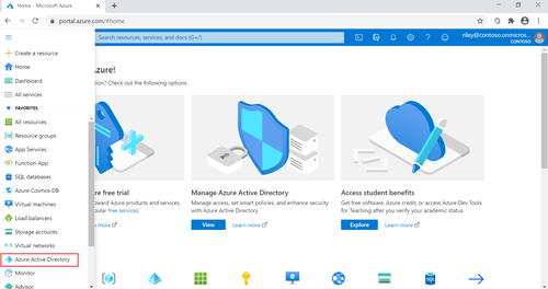 Captura Microsoft Azure Active Directory