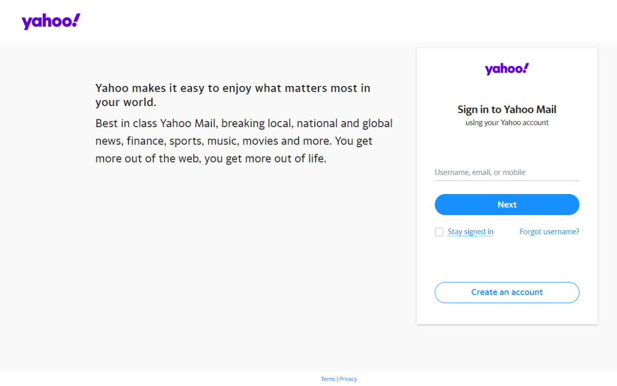 Captura Yahoo! Mail