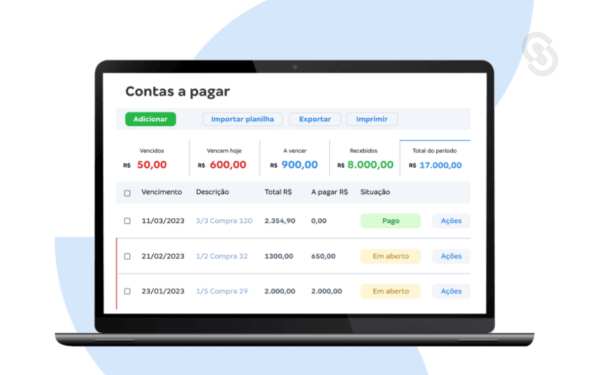 Captura Conta Azul ERP