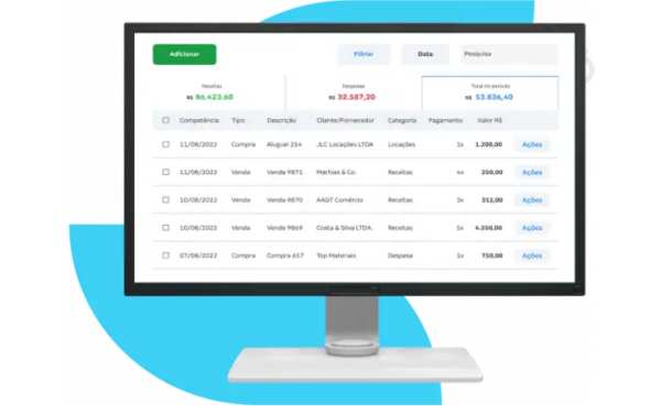 Captura Conta Azul ERP