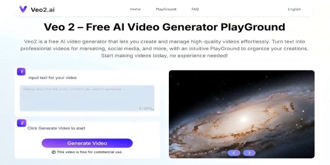 Captura Veo 2 AI Video Generator-Veo2.ai