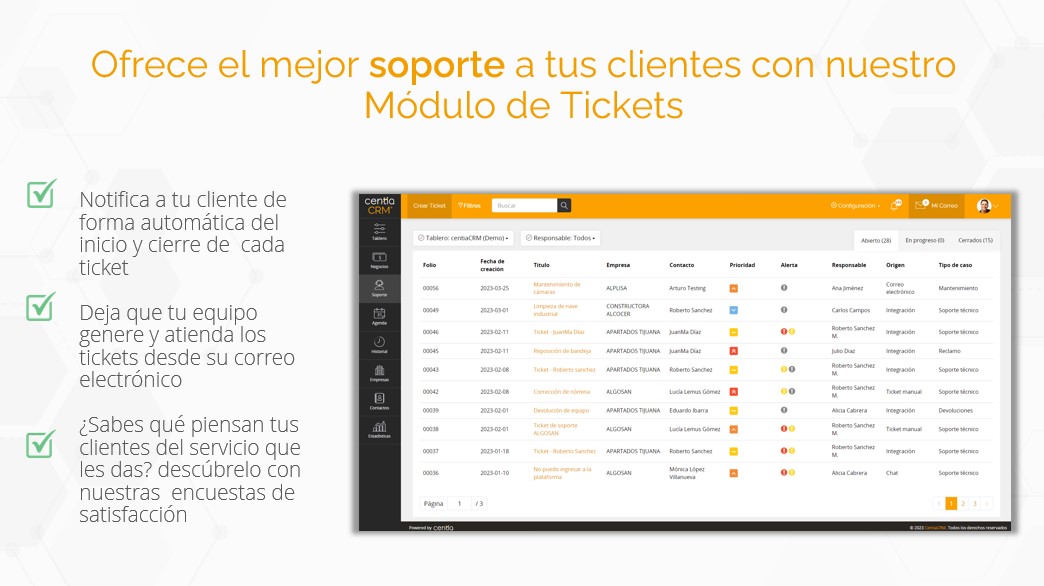 Captura centiaCRM