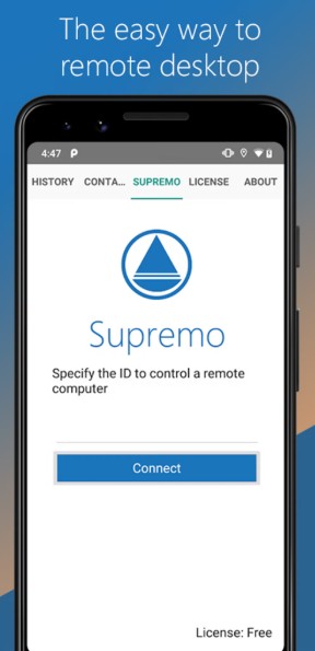 Captura Supremo Remote Desktop