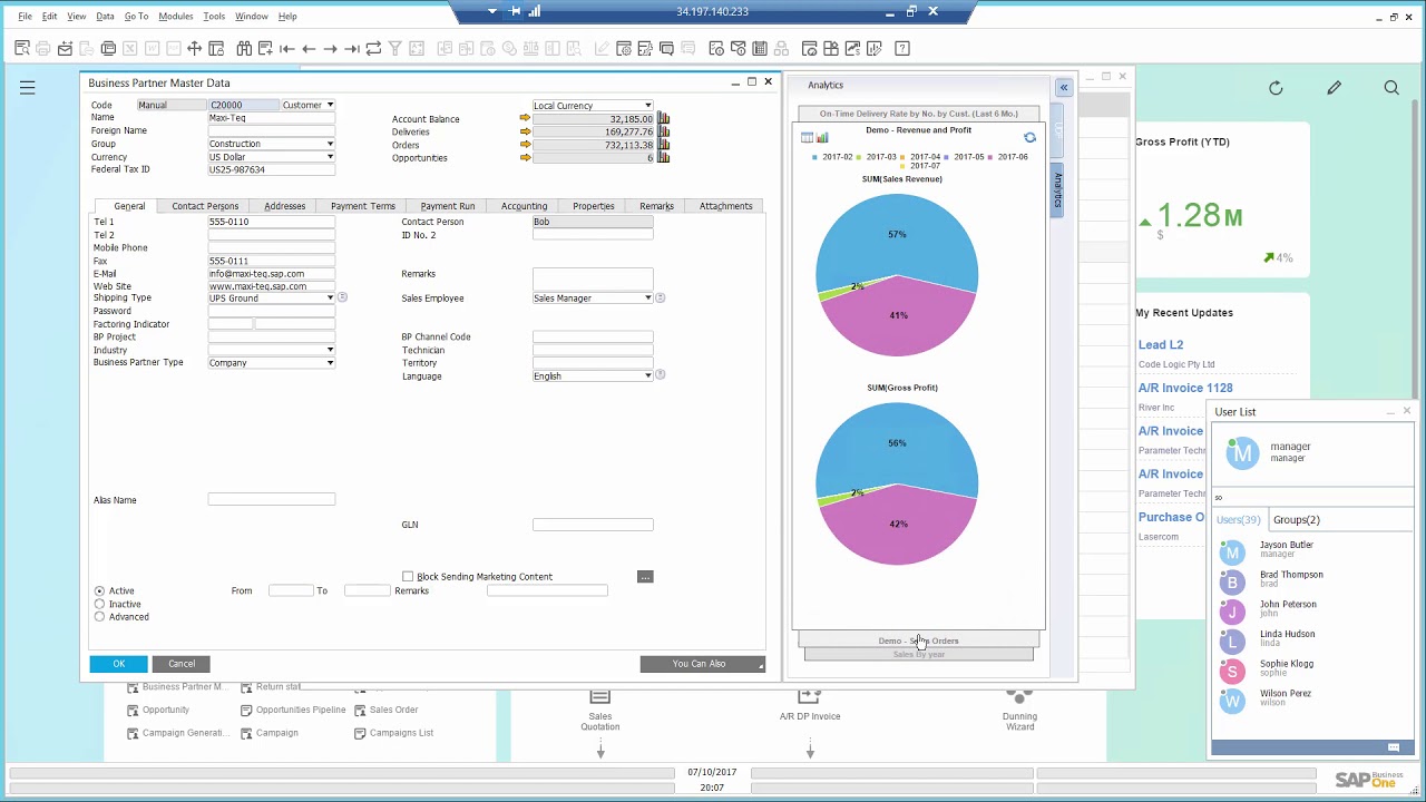 Captura SAP Business One