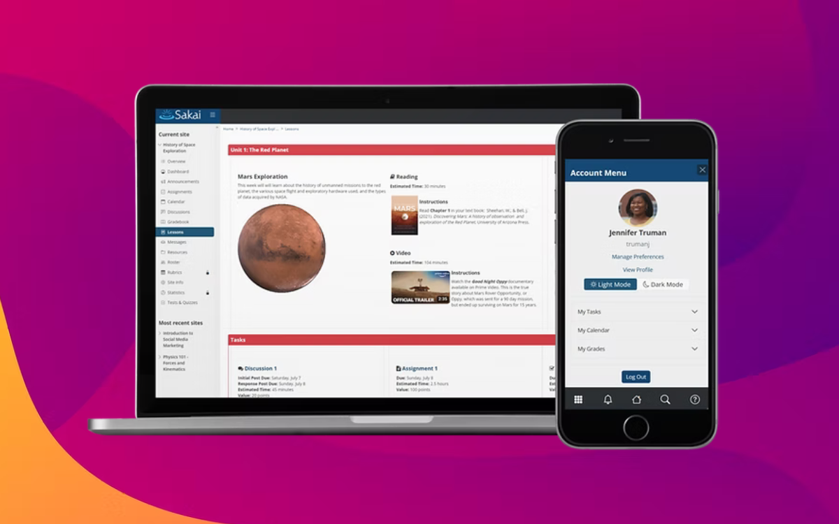 Captura Sakai Software LMS