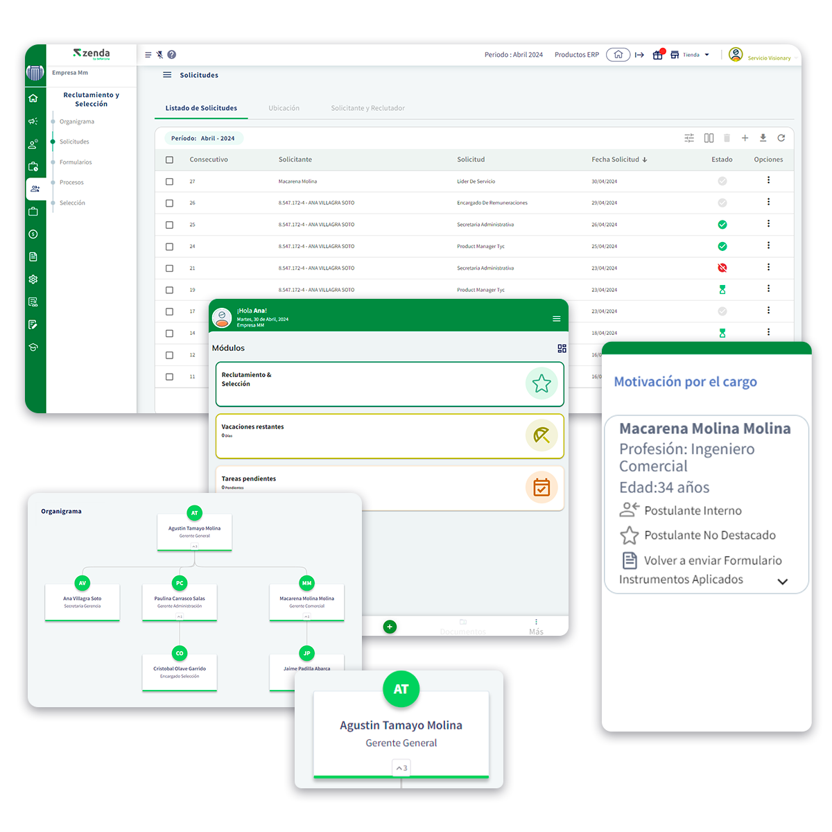 Captura Defontana RRHH Perú