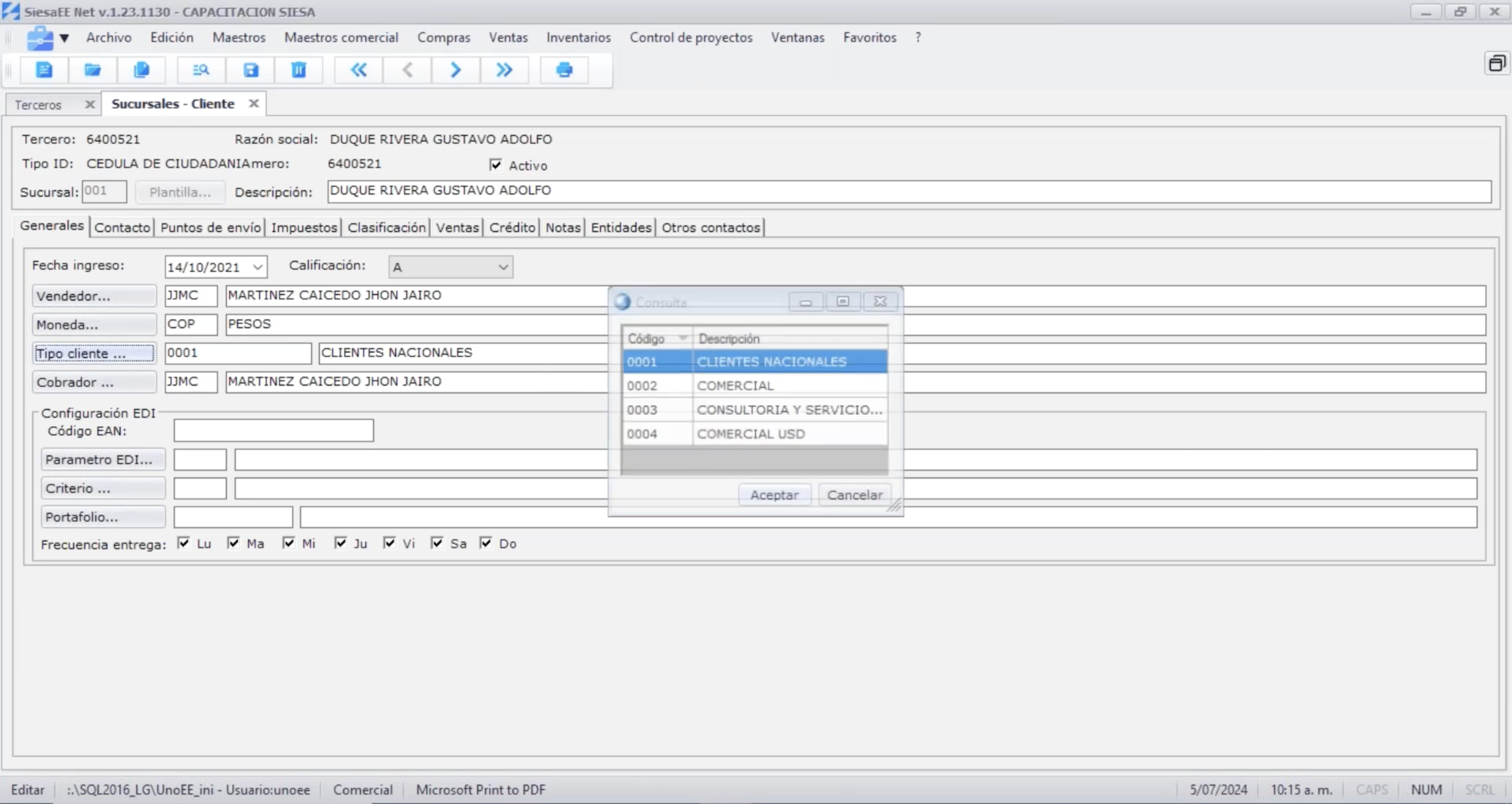 Captura Siesa Facturacion