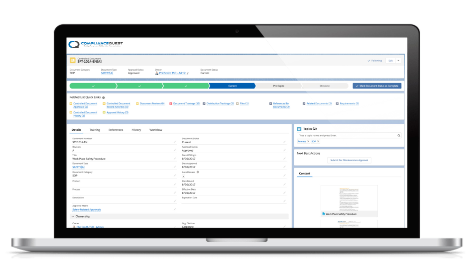 Captura ComplianceQuest