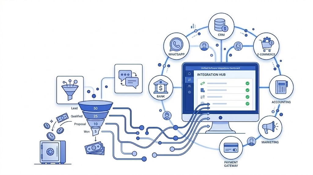Portada Conta Azul integração: bancos, sistemas e e-commerce em 2026