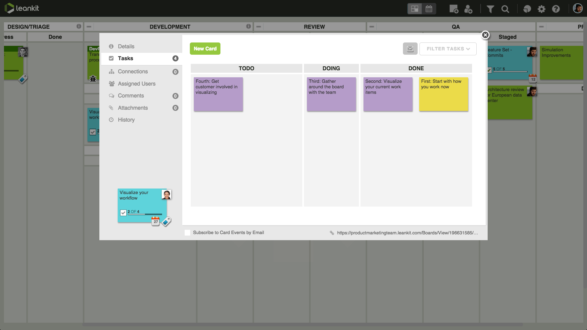 Captura LeanKit Software Kanban