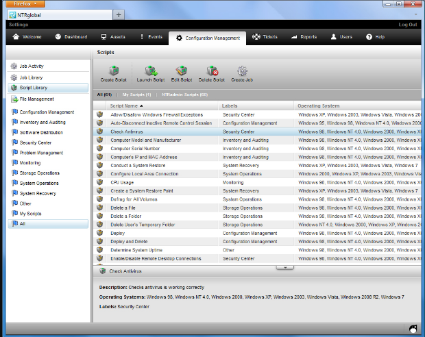 Captura NTRGlobal Help Desk