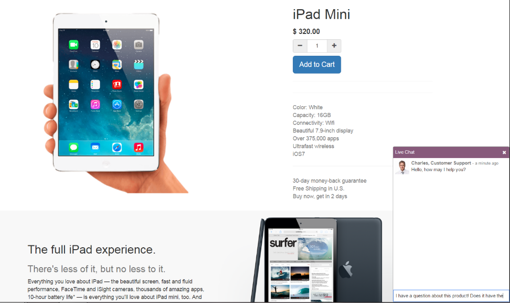 Captura Odoo eCommerce