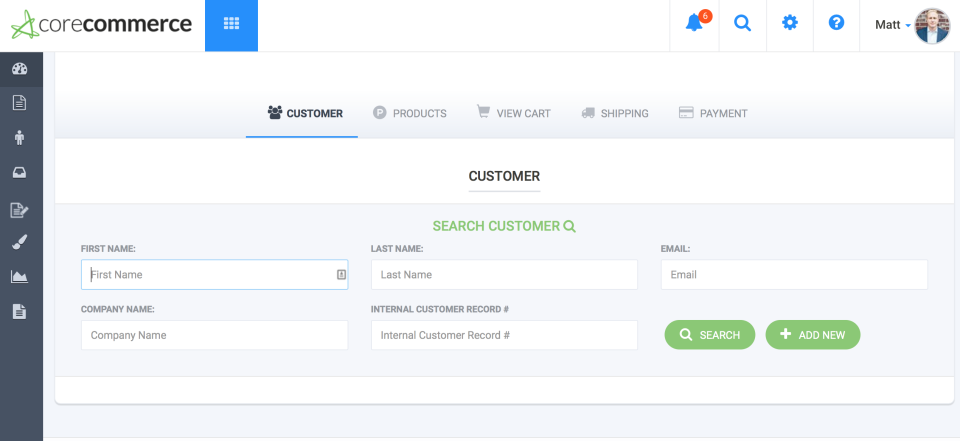 Captura CoreCommerce