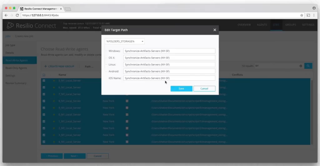Captura Resilio Connect