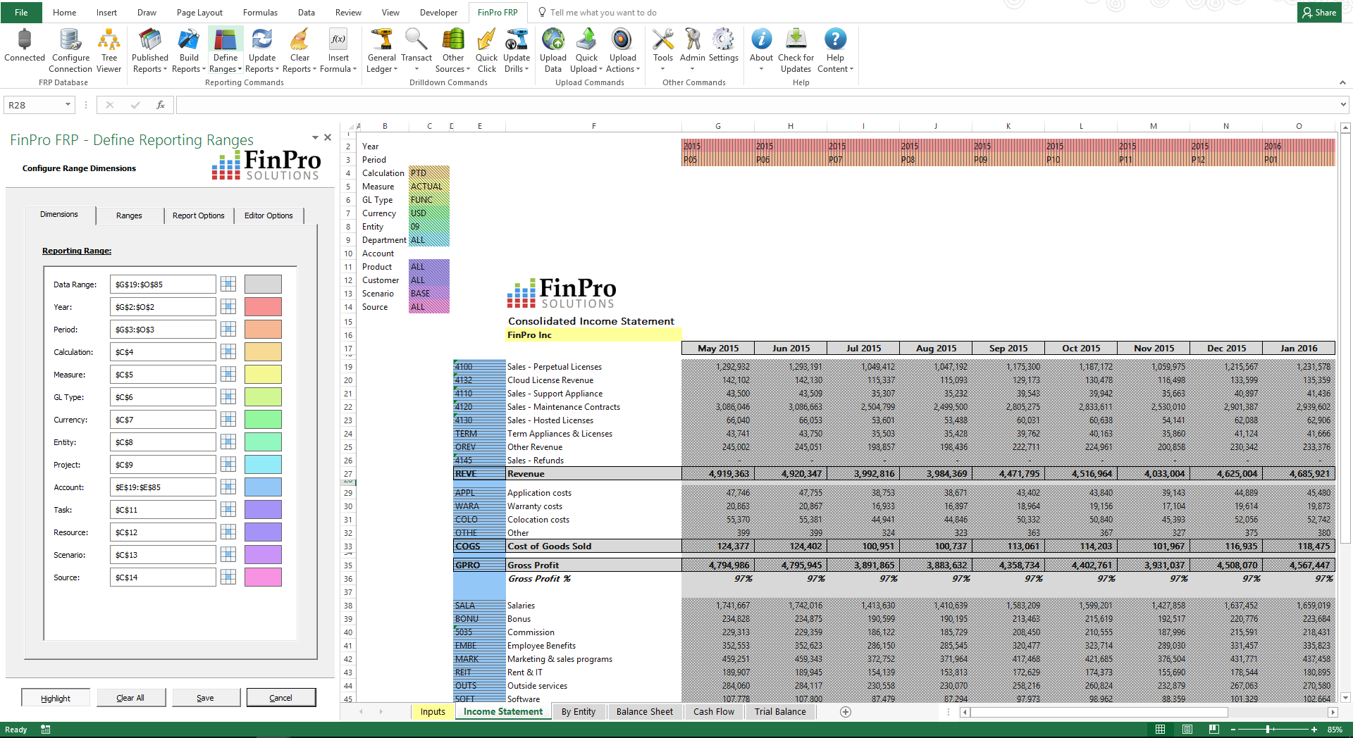 Captura FinPro Software
