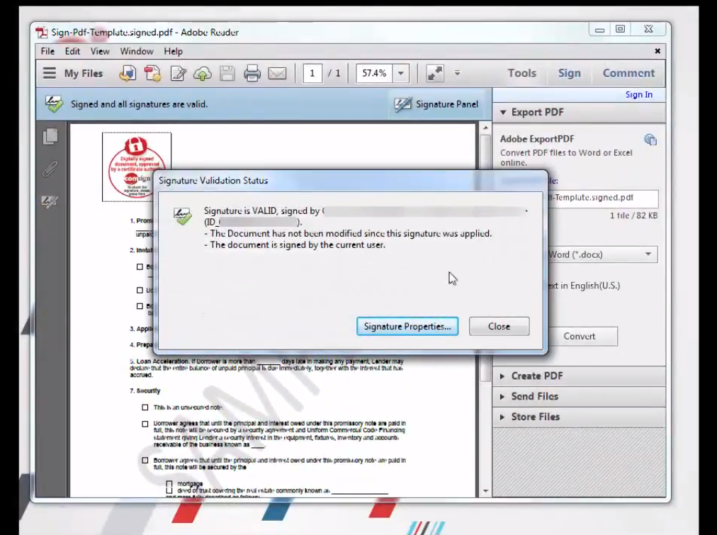 Captura ComsignTrust