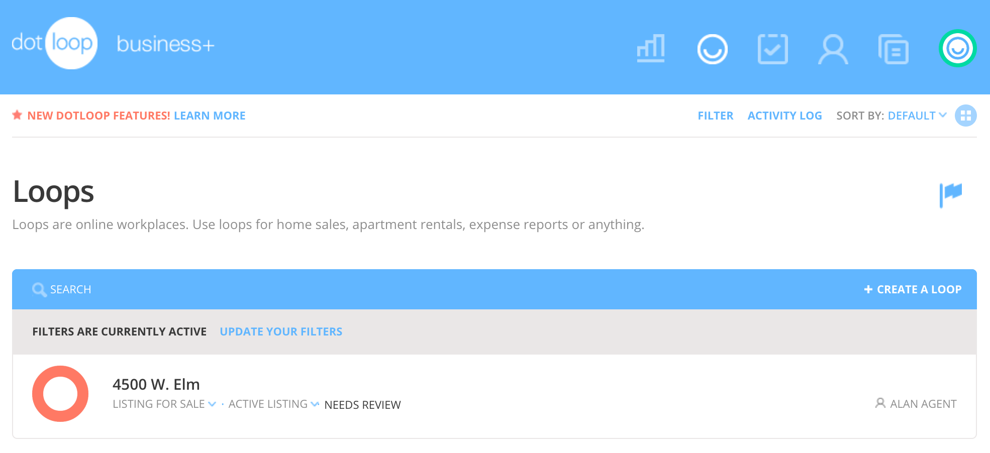 Captura Dotloop Firma Electrónica