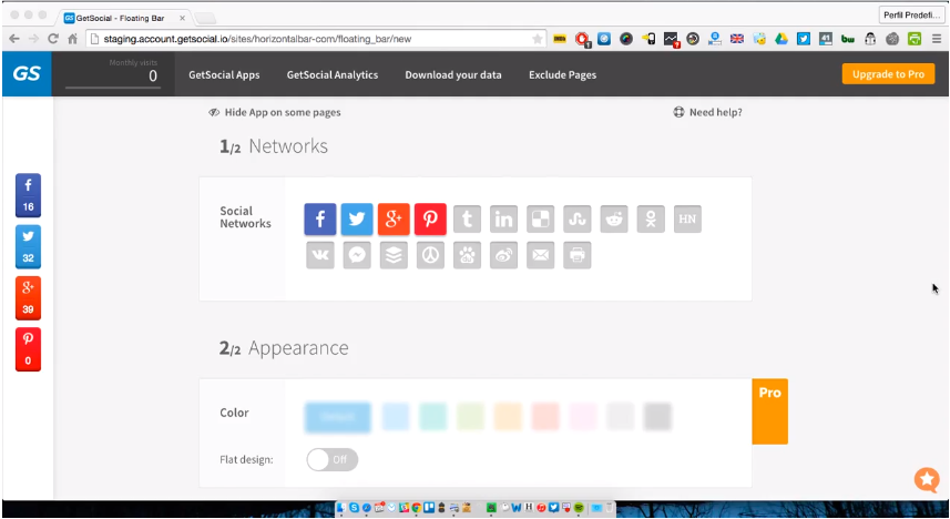 Captura GetSocial Marketing RRSS
