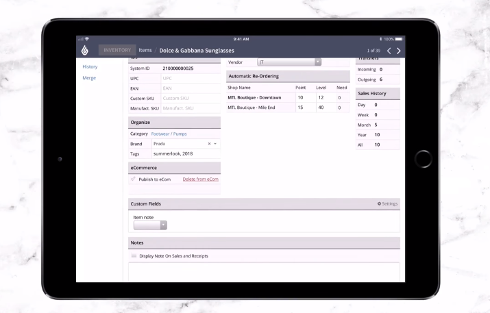 Captura Lightspeed POS