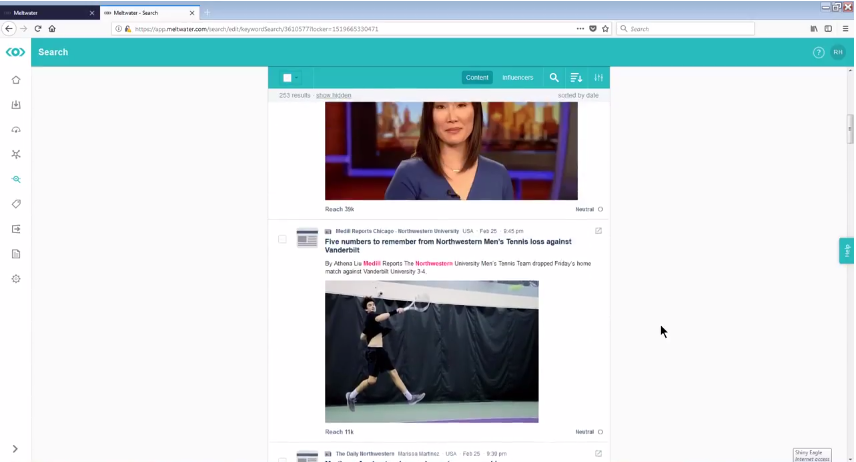 Captura Meltwater Marketing RRSS