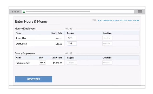 Captura Patriot Pago de Nómina