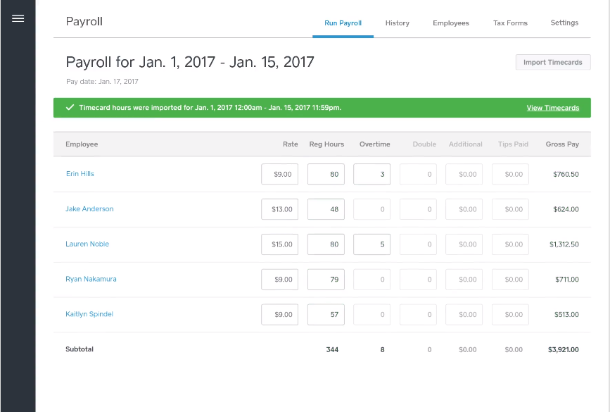 Captura Square Payroll
