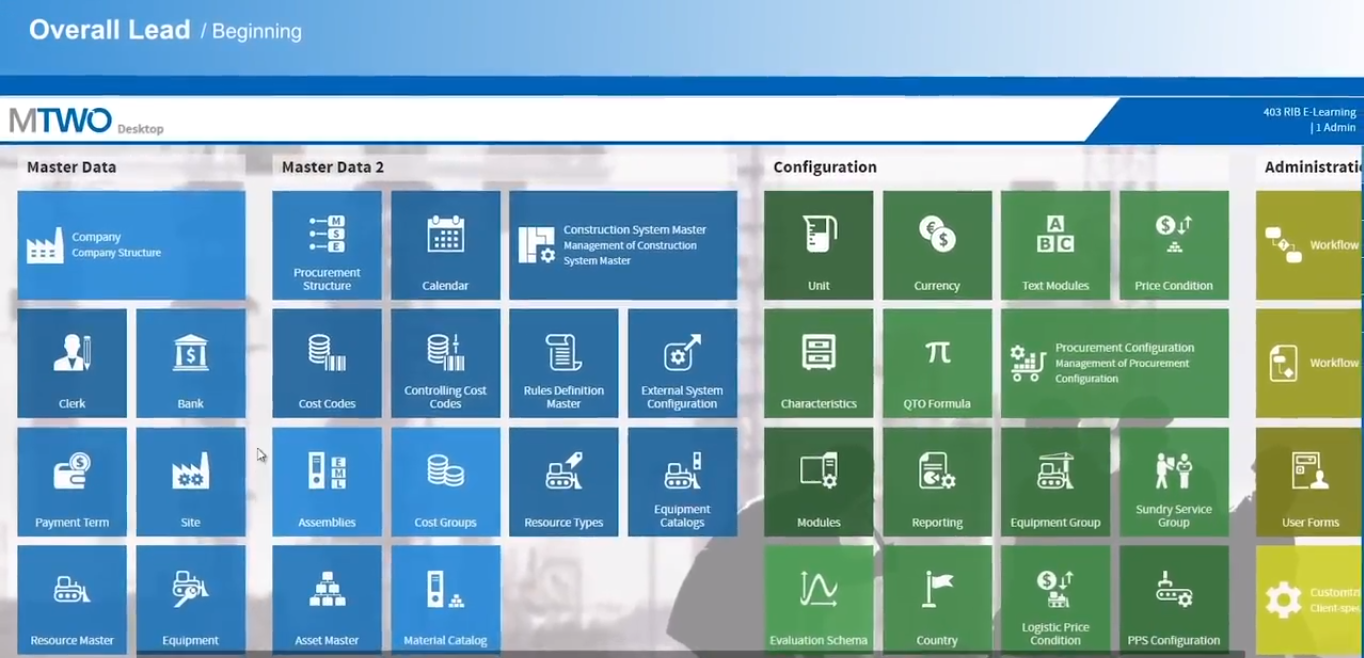 Captura iTWO 4.0 Construcción