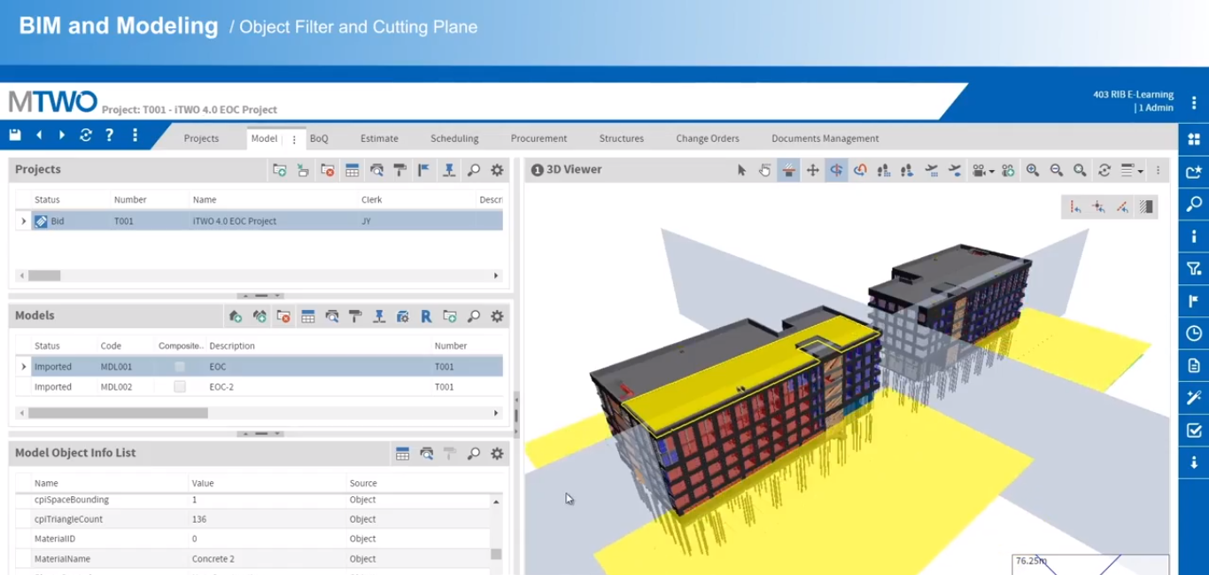 Captura iTWO 4.0 Construcción