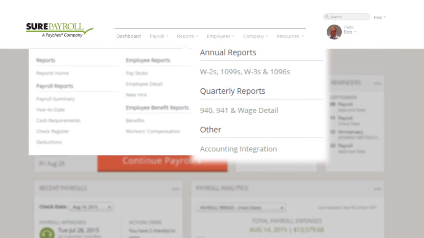 Captura SurePayroll