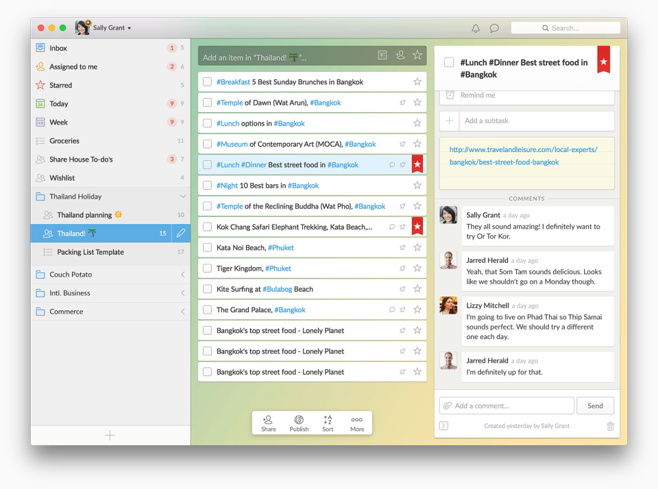 Captura Wunderlist
