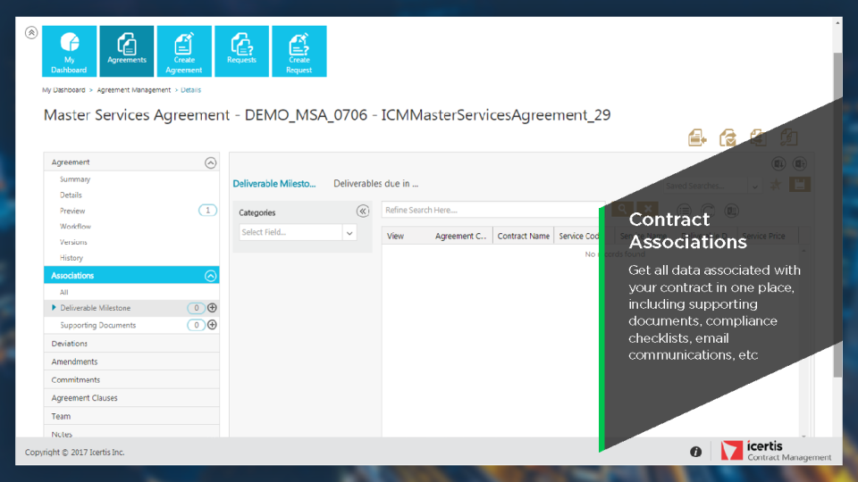 Captura Icertis Administración Contratos