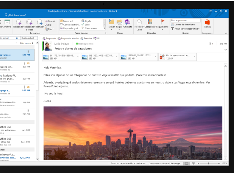 Captura Calendario Microsoft