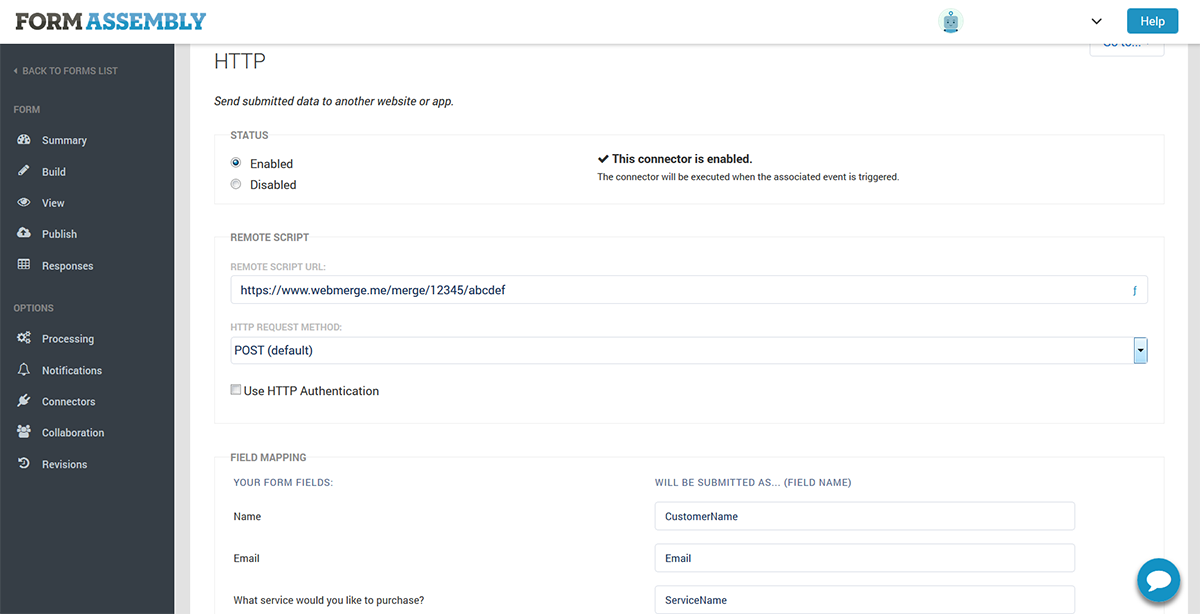 Captura FormAssembly