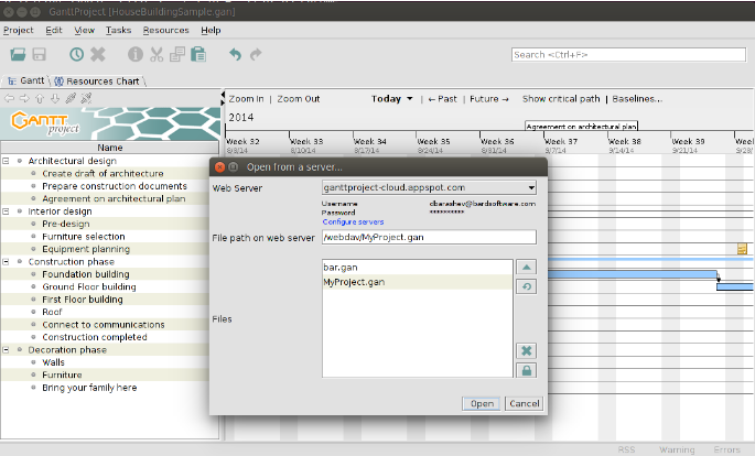 Captura GanttProject