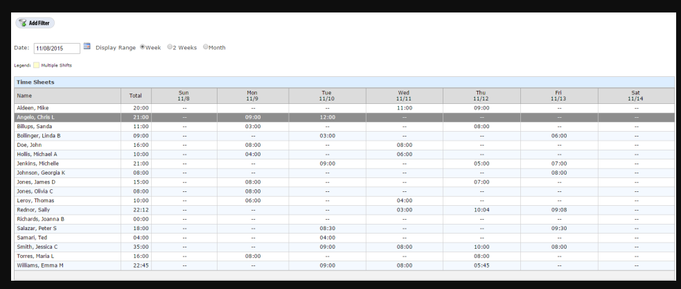 Captura HRweb Gestión RRHH