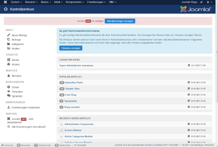 Joomla! Contenido Web