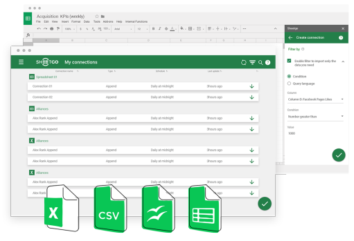 Captura Sheetgo Hojas de Cálculo