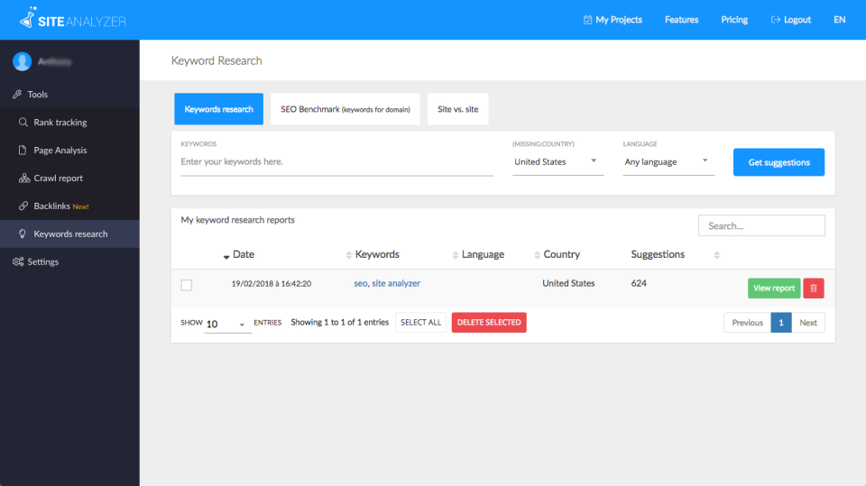 Captura Site Analyzer
