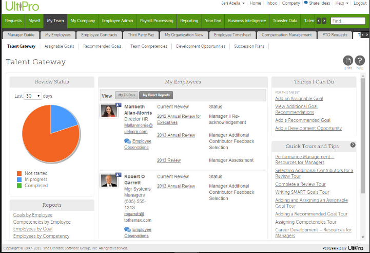Captura UltiPro RRHH