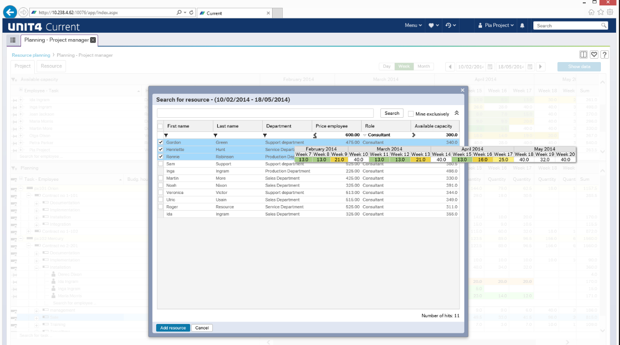 Captura Unit4 People Planning